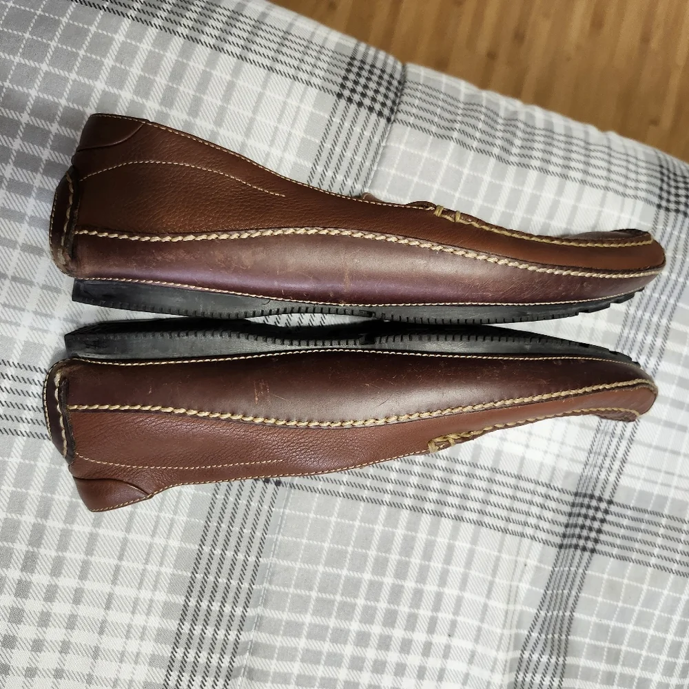 Cole Hann Venetian Dress Shoes Loafers Brown Leather Slip-On Size 11 M●